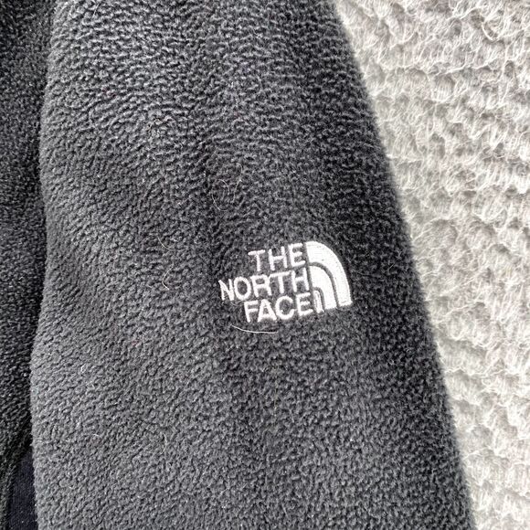 North Face Sweater Women Large Black Fleece Pullover 1/4 Zip Base Layer Gorpcore - Picture 3 of 11